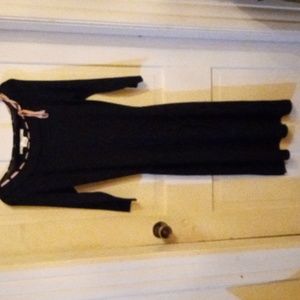 Black Dress w/ pink tie